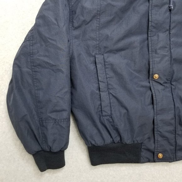 G2000 Jacket Mens Large Blue‎ Full Zip Pockets Hooded - Picture 2 of 11
